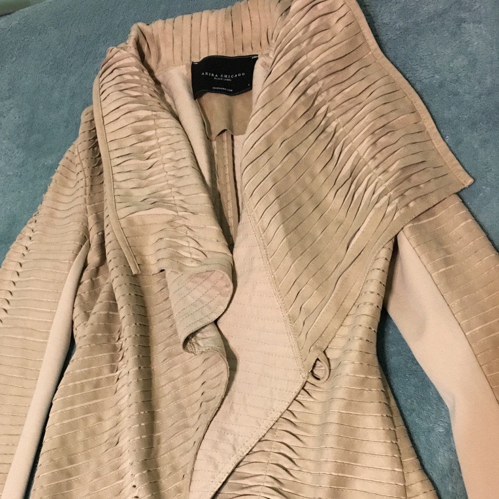 Velvet tan jacket.